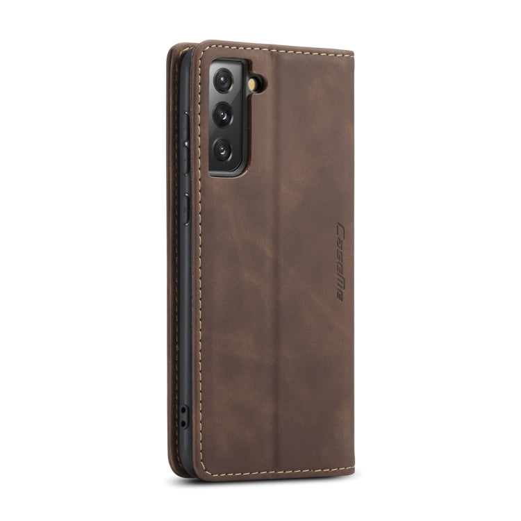 For Samsung Galaxy S21+ 5G CaseMe 013 Multifunctional Horizontal Flip Leather Case with Holder & Card Slot & Wallet(Coffee) - Galaxy S21+ 5G Cases by CaseMe | Online Shopping South Africa | PMC Jewellery | Buy Now Pay Later Mobicred