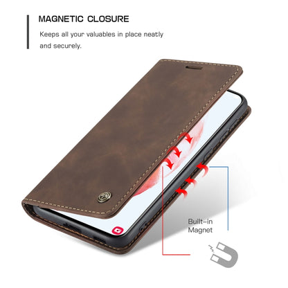 For Samsung Galaxy S21+ 5G CaseMe 013 Multifunctional Horizontal Flip Leather Case with Holder & Card Slot & Wallet(Coffee) - Galaxy S21+ 5G Cases by CaseMe | Online Shopping South Africa | PMC Jewellery | Buy Now Pay Later Mobicred