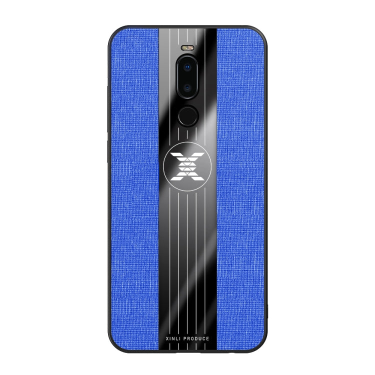 For Meizu Note 8 XINLI Stitching Cloth Texture Shockproof TPU Protective Case(Blue) - Meizu by XINLI | Online Shopping South Africa | PMC Jewellery | Buy Now Pay Later Mobicred