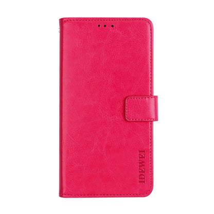 For Lenovo K12 Note idewei Crazy Horse Texture Horizontal Flip Leather Case with Holder & Card Slots & Wallet(Rose Red) - Lenovo by idewei | Online Shopping South Africa | PMC Jewellery | Buy Now Pay Later Mobicred