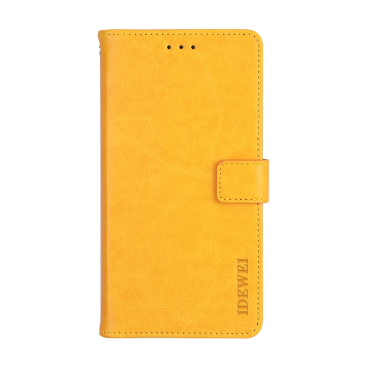 For Lenovo K12 Note idewei Crazy Horse Texture Horizontal Flip Leather Case with Holder & Card Slots & Wallet(Yellow) - Lenovo by idewei | Online Shopping South Africa | PMC Jewellery | Buy Now Pay Later Mobicred