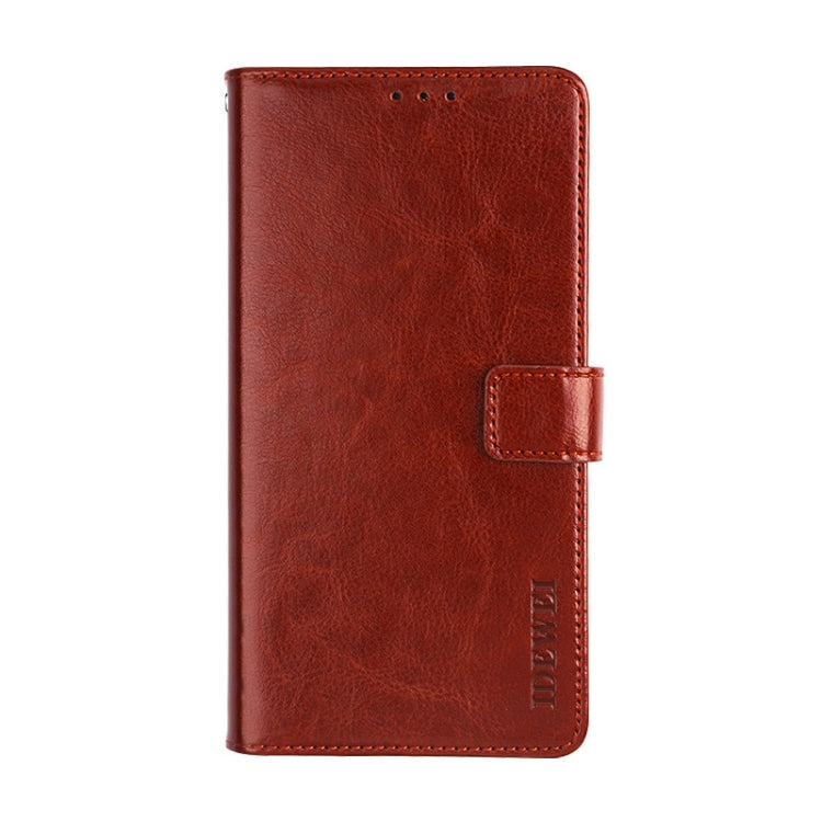 For Lenovo K12 Pro idewei Crazy Horse Texture Horizontal Flip Leather Case with Holder & Card Slots & Wallet(Brown) - Lenovo by idewei | Online Shopping South Africa | PMC Jewellery | Buy Now Pay Later Mobicred