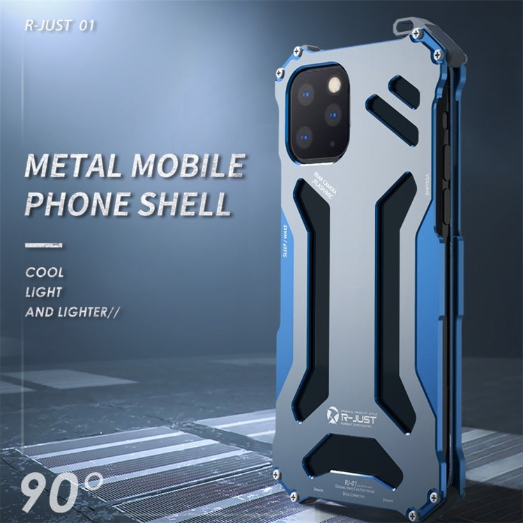 For iPhone 11 Pro R-JUST Shockproof Dustproof Armor Metal Protective Case(Black) - iPhone 11 Pro Cases by R-JUST | Online Shopping South Africa | PMC Jewellery