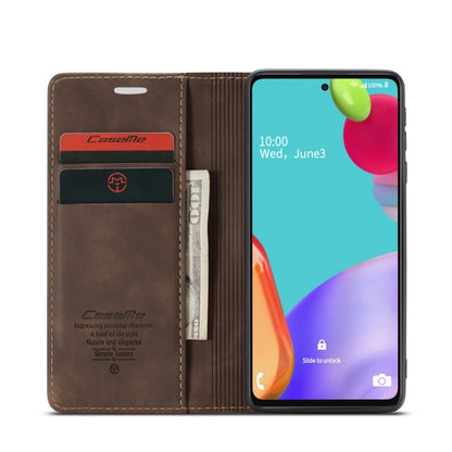 For Samsung Galaxy A52 5G / 4G CaseMe 013 Multifunctional Horizontal Flip Leather Case with Holder & Card Slot & Wallet(Coffee) - Galaxy Phone Cases by CaseMe | Online Shopping South Africa | PMC Jewellery | Buy Now Pay Later Mobicred