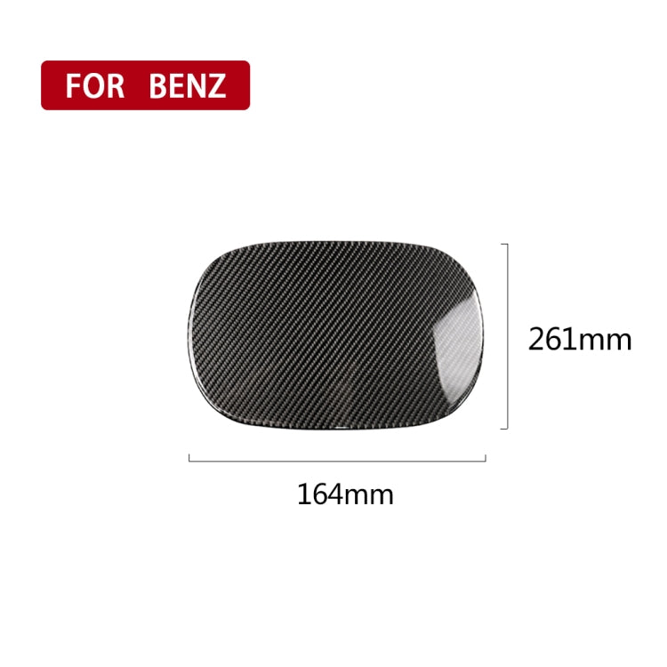 Car Carbon Fiber Fuel Tank Cap Decorative Sticker for Mercedes-Benz C Class W205 2015-2018, Left and Right Drive Universal(Solid Color) - Car Interior Mouldings by PMC Jewellery | Online Shopping South Africa | PMC Jewellery | Buy Now Pay Later Mobicred