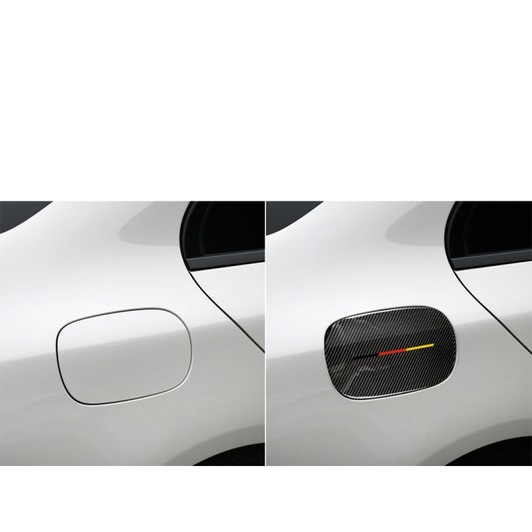 Car Carbon Fiber Fuel Tank Cap Decorative Sticker for Mercedes-Benz C Class W205 2015-2018, Left and Right Drive Universal(German Color) - Car Interior Mouldings by PMC Jewellery | Online Shopping South Africa | PMC Jewellery | Buy Now Pay Later Mobicred