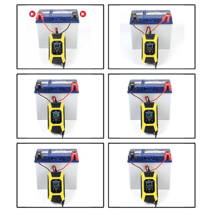 FOXSUR Car / Motorcycle Repair Charger 12V 7A 7-stage + Multi-battery Mode Lead-acid Battery Charger, Plug Type:UK Plug(Yellow) - Battery Charger by FOXSUR | Online Shopping South Africa | PMC Jewellery | Buy Now Pay Later Mobicred