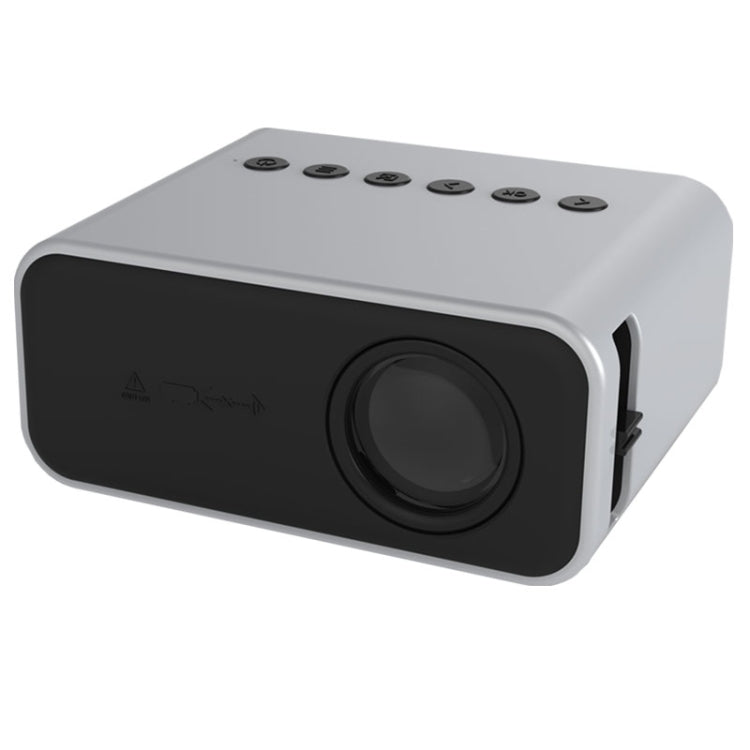 T500 1920x1080P 80 Lumens Portable Mini Home Theater LED HD Digital Projector Without Remote Control & Adaptor(White) - LED Projector by PMC Jewellery | Online Shopping South Africa | PMC Jewellery | Buy Now Pay Later Mobicred