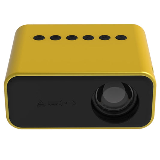 T500 1920x1080P 80 Lumens Portable Mini Home Theater LED HD Digital Projector With Remote Control & Adaptor(Yellow) - LED Projector by PMC Jewellery | Online Shopping South Africa | PMC Jewellery | Buy Now Pay Later Mobicred