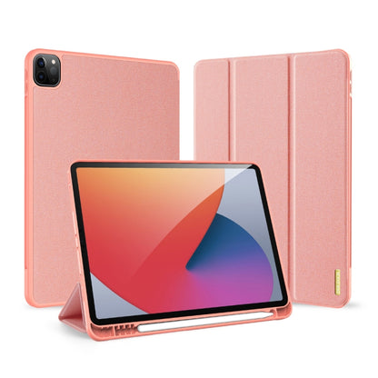 For iPad Pro 11 2022 / 2021 / 2020 DUX DUCIS Domo Series Horizontal Flip Magnetic TPU + PU Leather Tablet Case with Three-folding Holder & Pen Slot & Sleep / Wake-up Function(Pink) - iPad Pro 11 (2022/2021) Cases by DUX DUCIS | Online Shopping South Africa | PMC Jewellery | Buy Now Pay Later Mobicred