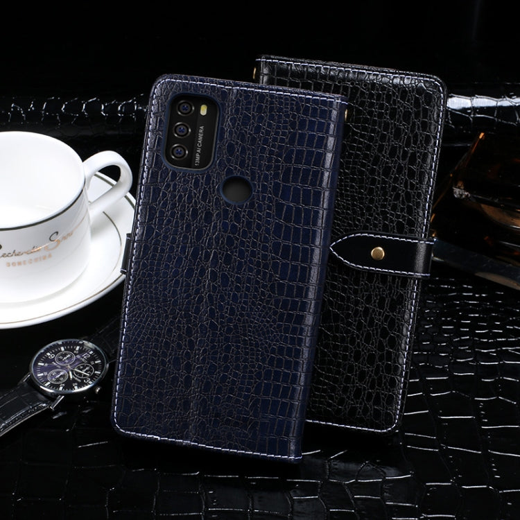 For Blackview A70 idewei Crocodile Texture Horizontal Flip Leather Case with Holder & Card Slots & Wallet(Black) - More Brand by idewei | Online Shopping South Africa | PMC Jewellery