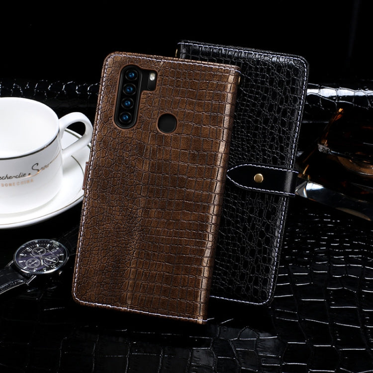 For Blackview A80 Plus idewei Crocodile Texture Horizontal Flip Leather Case with Holder & Card Slots & Wallet(Black) - More Brand by idewei | Online Shopping South Africa | PMC Jewellery | Buy Now Pay Later Mobicred
