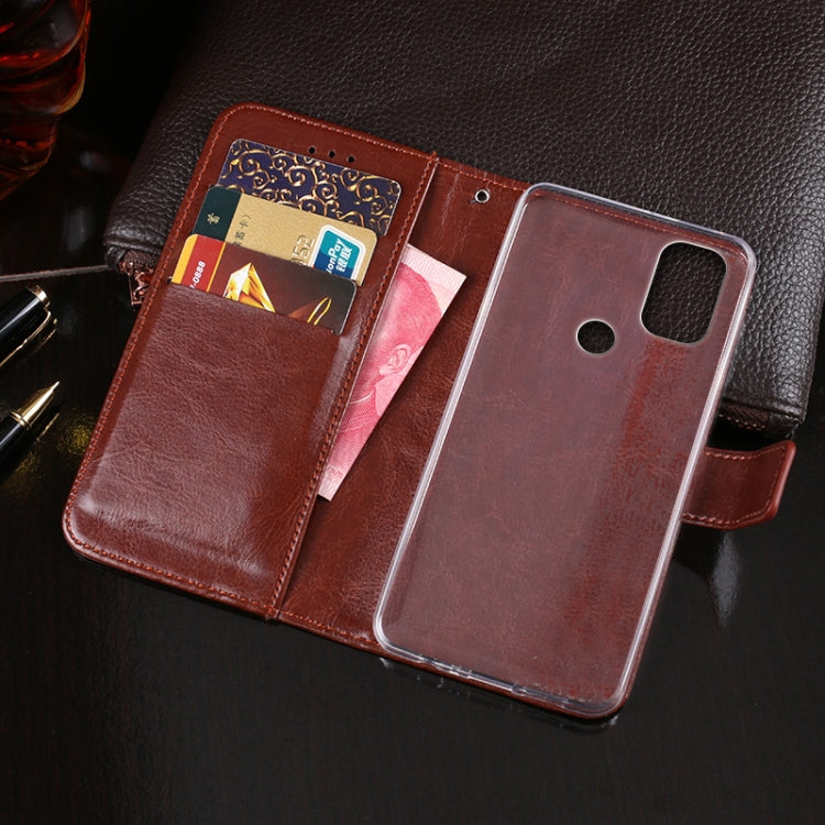 For Blackview A70 idewei Crazy Horse Texture Horizontal Flip Leather Case with Holder & Card Slots & Wallet(Brown) - More Brand by idewei | Online Shopping South Africa | PMC Jewellery