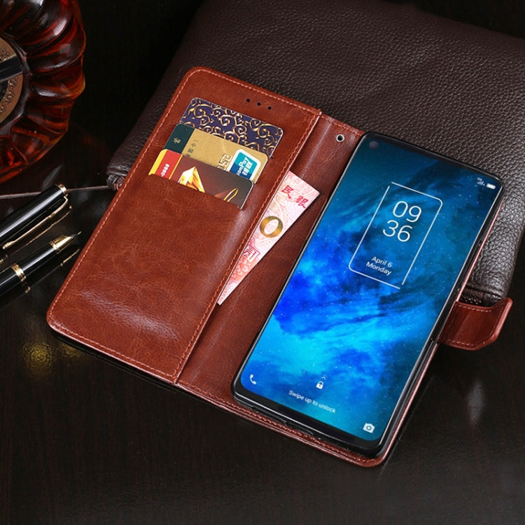 For TCL 10 5G idewei Crazy Horse Texture Horizontal Flip Leather Case with Holder & Card Slots & Wallet(Red) - More Brand by idewei | Online Shopping South Africa | PMC Jewellery | Buy Now Pay Later Mobicred