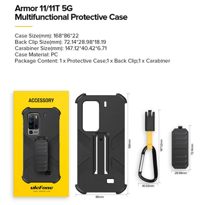 For Ulefone Armor 11 5G / Armor 11T 5G Original Ulefone Multifunctional TPU + PC Protective Case with Back Clip & Carabiner - More Brand by Ulefone | Online Shopping South Africa | PMC Jewellery | Buy Now Pay Later Mobicred