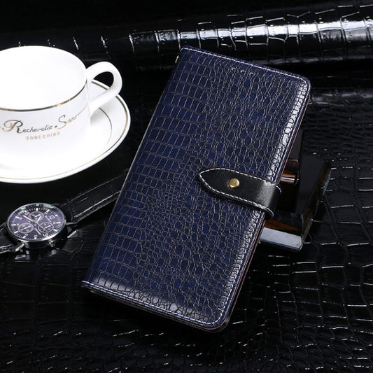 For TCL 10 SE idewei Crocodile Texture Horizontal Flip Leather Case with Holder & Card Slots & Wallet(Dark Blue) - More Brand by idewei | Online Shopping South Africa | PMC Jewellery | Buy Now Pay Later Mobicred