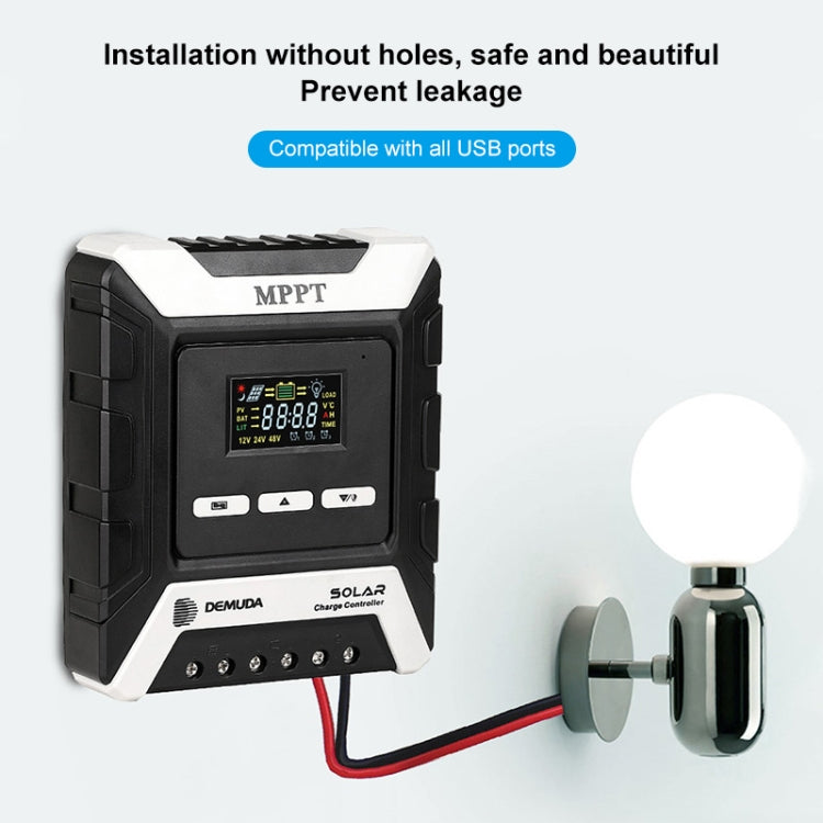 MPPT Solar Controller 12V / 24V / 48V Automatic Identification Charging Controller with Dual USB Output, Model:40A - Others by PMC Jewellery | Online Shopping South Africa | PMC Jewellery | Buy Now Pay Later Mobicred