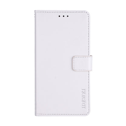 For UMIDIGI A9 idewei Crazy Horse Texture Horizontal Flip Leather Case with Holder & Card Slots & Wallet(White) - More Brand by idewei | Online Shopping South Africa | PMC Jewellery | Buy Now Pay Later Mobicred