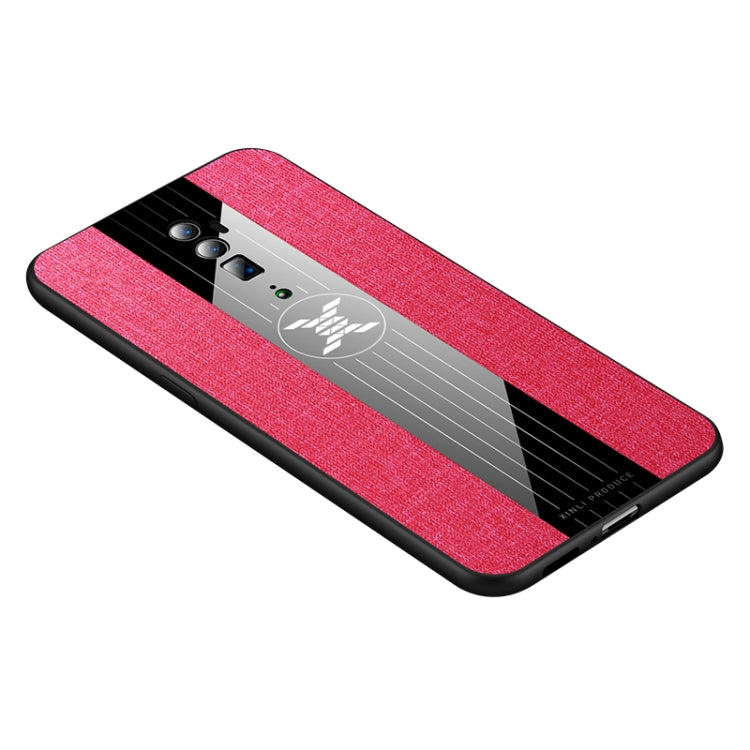 For OPPO Reno 10x Zoom XINLI Stitching Cloth Textue Shockproof TPU Protective Case(Red) - OPPO Cases by XINLI | Online Shopping South Africa | PMC Jewellery | Buy Now Pay Later Mobicred