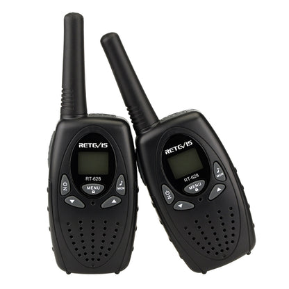 1 Pair RETEVIS RT628 0.5W US Frequency 462.550-467.7125MHz 22CHS Handheld Children Walkie Talkie(Black) - Children by RETEVIS | Online Shopping South Africa | PMC Jewellery | Buy Now Pay Later Mobicred