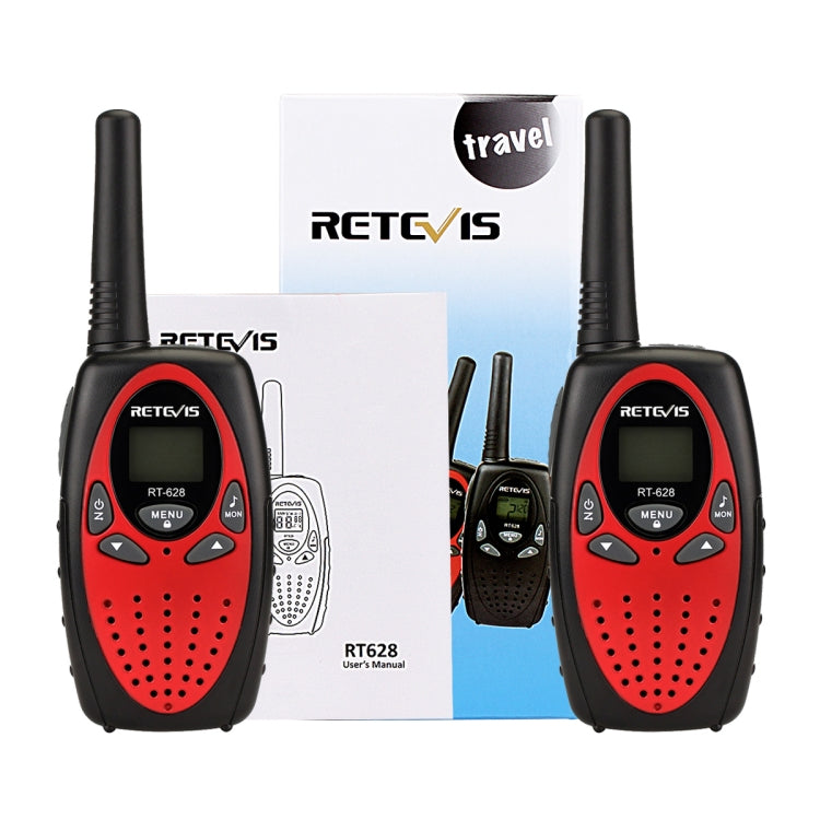 1 Pair RETEVIS RT628 0.5W EU Frequency 446MHz 8CHS Handheld Children Walkie Talkie(Red) - Children by RETEVIS | Online Shopping South Africa | PMC Jewellery | Buy Now Pay Later Mobicred