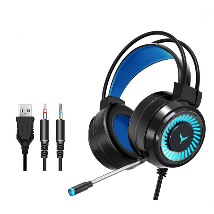 2 PCS G58 Head-Mounted Gaming Wired Headset with Microphone, Cable Length: about 2m, Color:Black Colorful 3.5mm Version - Multimedia Headset by PMC Jewellery | Online Shopping South Africa | PMC Jewellery | Buy Now Pay Later Mobicred