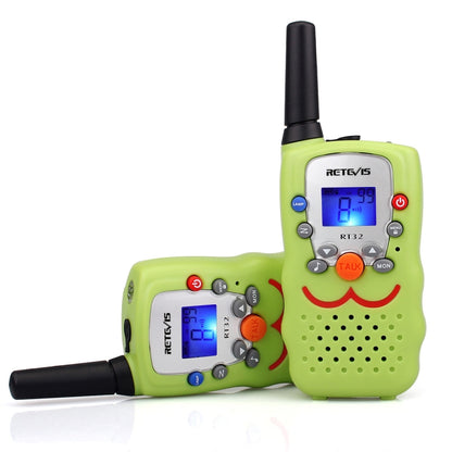 1 Pair RETEVIS RT32 0.5W US Frequency 462.550-467.7125MHz 22CH Handheld Children Walkie Talkie(Green) - Children by RETEVIS | Online Shopping South Africa | PMC Jewellery | Buy Now Pay Later Mobicred