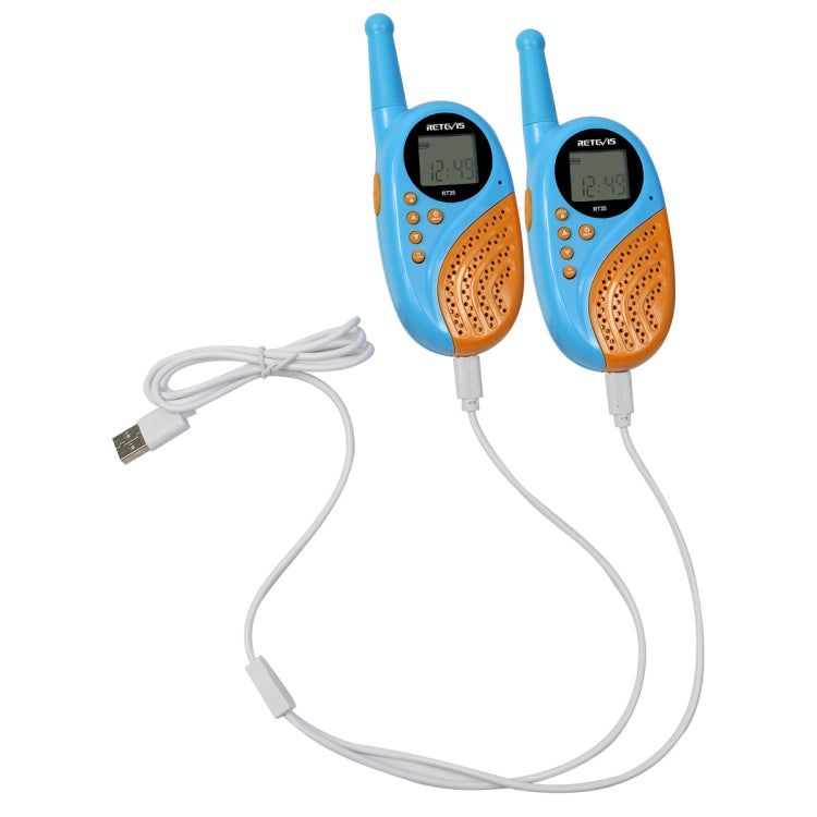 1 Pair RETEVIS RT35 0.5W EU Frequency 446MHz 8CH Handheld Children Walkie Talkie(Blue) - Children by RETEVIS | Online Shopping South Africa | PMC Jewellery | Buy Now Pay Later Mobicred