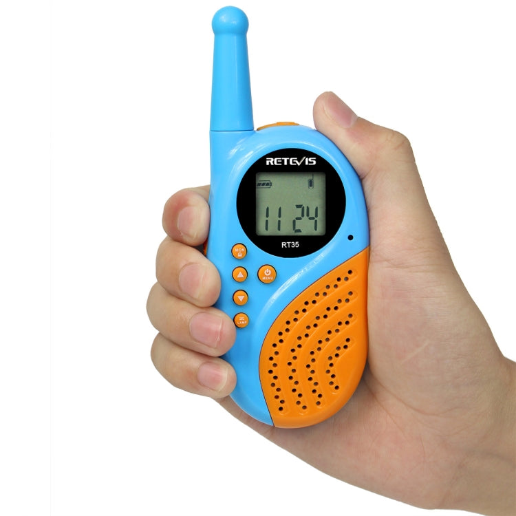 1 Pair RETEVIS RT35 0.5W EU Frequency 446MHz 8CH Handheld Children Walkie Talkie(Blue) - Children by RETEVIS | Online Shopping South Africa | PMC Jewellery | Buy Now Pay Later Mobicred