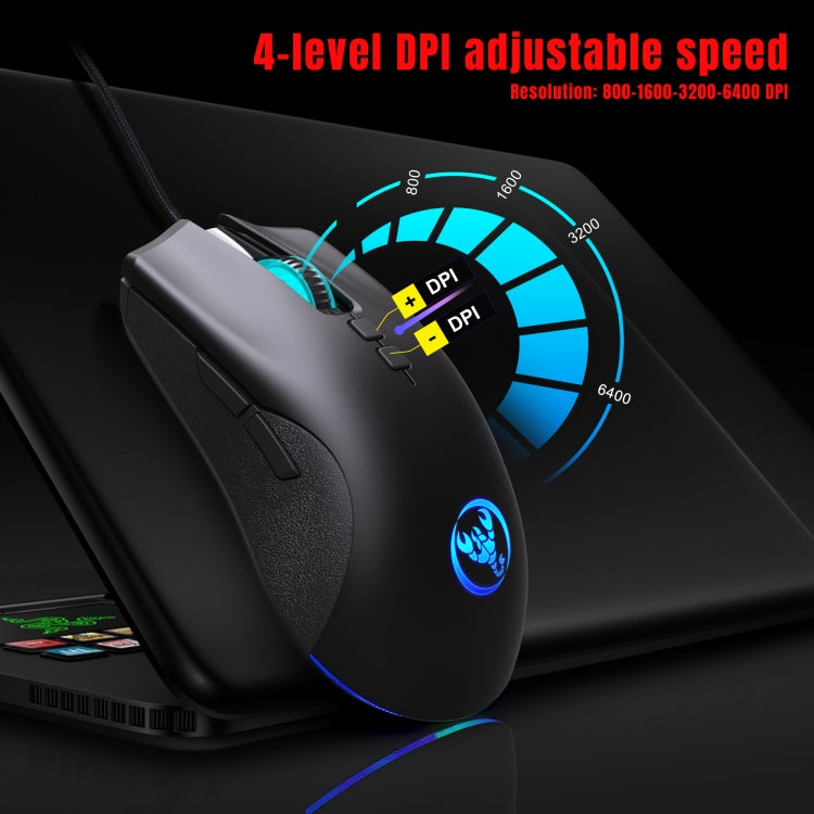 HXSJ P6+V100+A883 Keyboard Mouse Converter + One-handed Keyboard + Gaming Mouse Set - Wired Mice by HXSJ | Online Shopping South Africa | PMC Jewellery | Buy Now Pay Later Mobicred