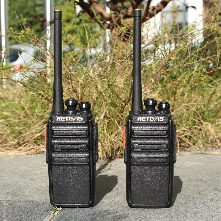 1 Pair RETEVIS RT24 EU Frequency PMR 446/400-470MHz 16CHS Two Way Radio Handheld Walkie Talkie, EU Plug(Black) - Handheld Walkie Talkie by RETEVIS | Online Shopping South Africa | PMC Jewellery | Buy Now Pay Later Mobicred