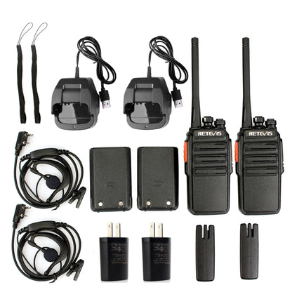 1 Pair RETEVIS H777S US Frequency 462.5500-462.7250MHz 16CHS FRS License-Free Two Way Radio Handheld Walkie Talkie, US Plug(Black) - Handheld Walkie Talkie by RETEVIS | Online Shopping South Africa | PMC Jewellery | Buy Now Pay Later Mobicred