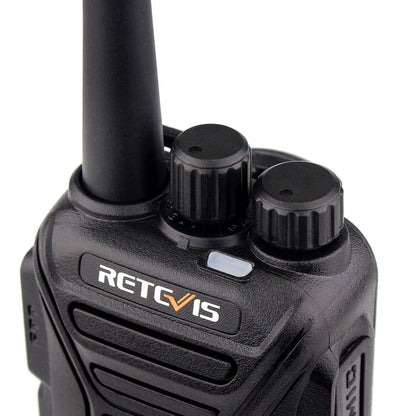 RETEVIS RT27 0.5W EU Frequency 446MHz 16CHS FRS Two Way Radio Handheld Walkie Talkie, EU Plug(Black) - Handheld Walkie Talkie by RETEVIS | Online Shopping South Africa | PMC Jewellery