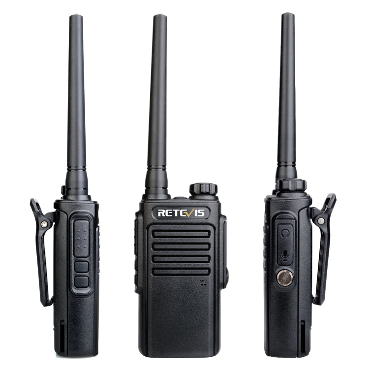 RETEVIS RT47 16CHS IP67 Waterproof FRS Two Way Radio Handheld Walkie Talkie, US Plug(Black) - Handheld Walkie Talkie by RETEVIS | Online Shopping South Africa | PMC Jewellery | Buy Now Pay Later Mobicred