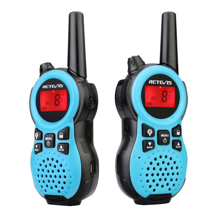 1 Pair RETEVIS RT638 EU Frequency PMR446 16CHS License-free Children Handheld Walkie Talkie(Blue) - Children by RETEVIS | Online Shopping South Africa | PMC Jewellery | Buy Now Pay Later Mobicred