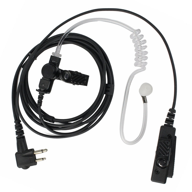 RETEVIS M 2 Pin Long Clip Air Guide Covert Acoustic Tube Earpiece Speaker Microphone - Microphones & Headsets by RETEVIS | Online Shopping South Africa | PMC Jewellery | Buy Now Pay Later Mobicred