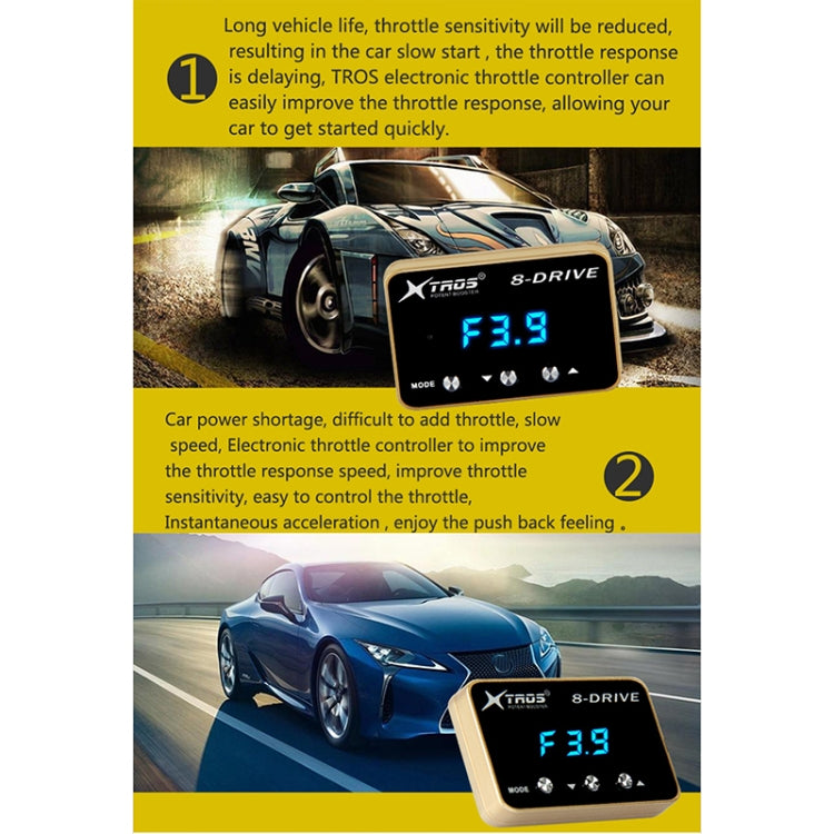 For Audi RS3 2011- TROS 8-Drive Potent Booster Electronic Throttle Controller Speed Booster - Car Modification by TROS | Online Shopping South Africa | PMC Jewellery | Buy Now Pay Later Mobicred