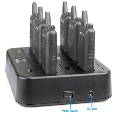 RETEVIS RTC22 Multi-function Six-Way Walkie Talkie Charger for Retevis RT22, EU Plug - Batteries & Chargers by RETEVIS | Online Shopping South Africa | PMC Jewellery | Buy Now Pay Later Mobicred