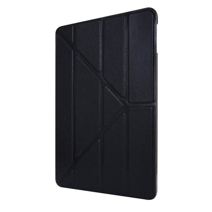 For iPad Air 13 2024 / iPad Pro 12.9 2022 / 2021 Silk Texture Horizontal Deformation Flip Leather Tablet Case with Holder(Black) - iPad Pro 12.9 (2022/2021) Cases by PMC Jewellery | Online Shopping South Africa | PMC Jewellery | Buy Now Pay Later Mobicred