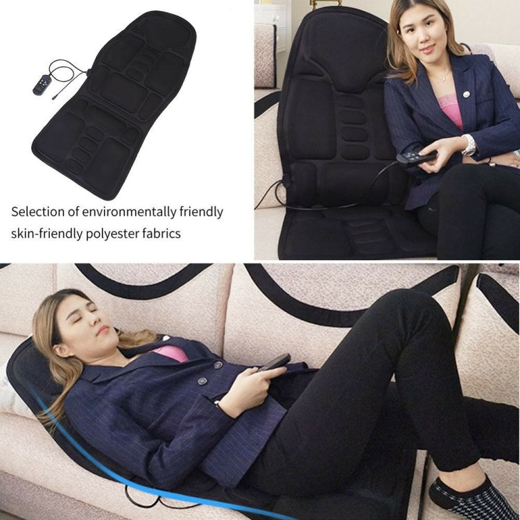 7 Massage Heads 8 Modes Car / Household Multifunctional Whole Body Cervical Massage Seat Cushion, Plug Type:AU Plug(Black) - Seat Accessories by PMC Jewellery | Online Shopping South Africa | PMC Jewellery | Buy Now Pay Later Mobicred