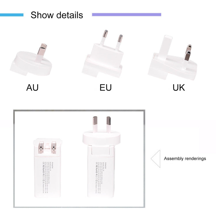 PD30C 30W USB-C / Type-C Port Fast Charging Travel Charger(AU Plug) - USB Charger by PMC Jewellery | Online Shopping South Africa | PMC Jewellery | Buy Now Pay Later Mobicred