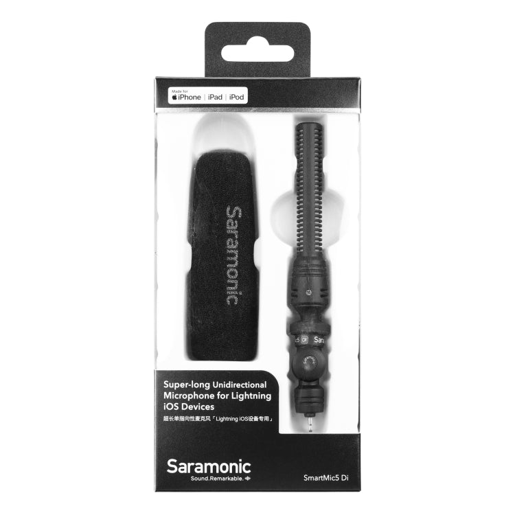 Saramonic SmartMic5 Di Super-long Unidirectional Microphone for 8 Pin Interface Devices - Microphone by Saramonic | Online Shopping South Africa | PMC Jewellery | Buy Now Pay Later Mobicred