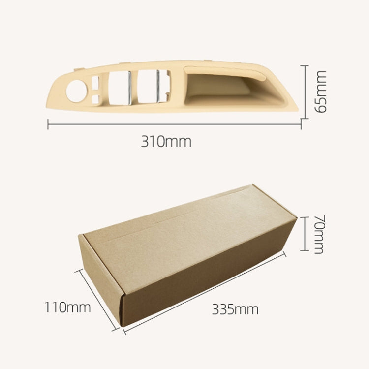 Car Left Front Inner Door Armrest for BMW  5 Series F10 / F18, Left Driving(Beige) - Door Handles by PMC Jewellery | Online Shopping South Africa | PMC Jewellery