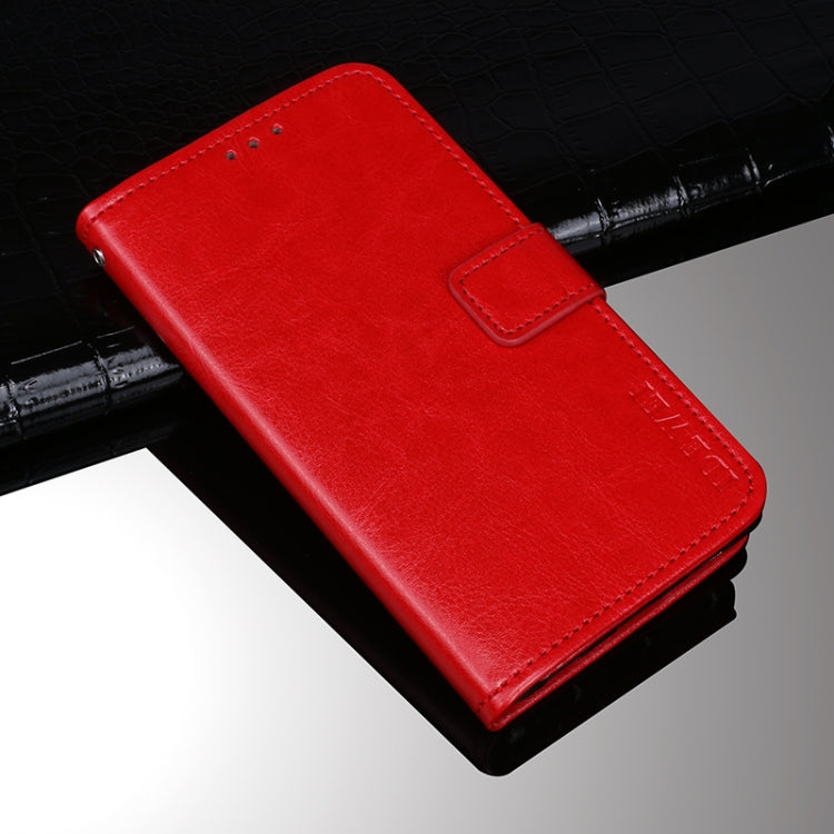 For Cubot C20 idewei Crazy Horse Texture Horizontal Flip Leather Case with Holder & Card Slots & Wallet(Red) - More Brand by idewei | Online Shopping South Africa | PMC Jewellery | Buy Now Pay Later Mobicred