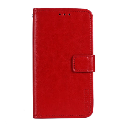 For Cubot C20 idewei Crazy Horse Texture Horizontal Flip Leather Case with Holder & Card Slots & Wallet(Red) - More Brand by idewei | Online Shopping South Africa | PMC Jewellery | Buy Now Pay Later Mobicred