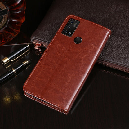 For Cubot C20 idewei Crazy Horse Texture Horizontal Flip Leather Case with Holder & Card Slots & Wallet(Brown) - More Brand by idewei | Online Shopping South Africa | PMC Jewellery | Buy Now Pay Later Mobicred