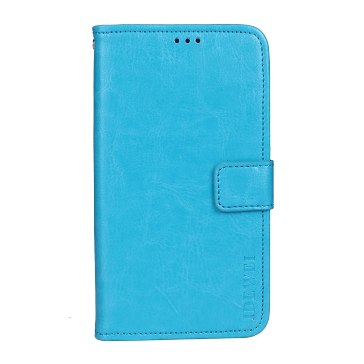 For Cubot C20 idewei Crazy Horse Texture Horizontal Flip Leather Case with Holder & Card Slots & Wallet(Sky Blue) - More Brand by idewei | Online Shopping South Africa | PMC Jewellery | Buy Now Pay Later Mobicred