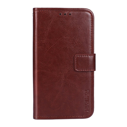 For Oukitel C23 Pro idewei Crazy Horse Texture Horizontal Flip Leather Case with Holder & Card Slots & Wallet(Brown) - More Brand by idewei | Online Shopping South Africa | PMC Jewellery | Buy Now Pay Later Mobicred