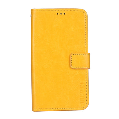 For TCL 20 Pro 5G idewei Crazy Horse Texture Horizontal Flip Leather Case with Holder & Card Slots & Wallet(Yellow) - More Brand by idewei | Online Shopping South Africa | PMC Jewellery | Buy Now Pay Later Mobicred