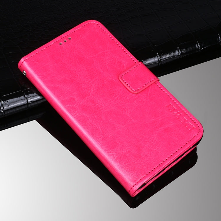 For Wiko Y51 idewei Crazy Horse Texture Horizontal Flip Leather Case with Holder & Card Slots & Wallet(Rose Red) - Wiko by idewei | Online Shopping South Africa | PMC Jewellery | Buy Now Pay Later Mobicred